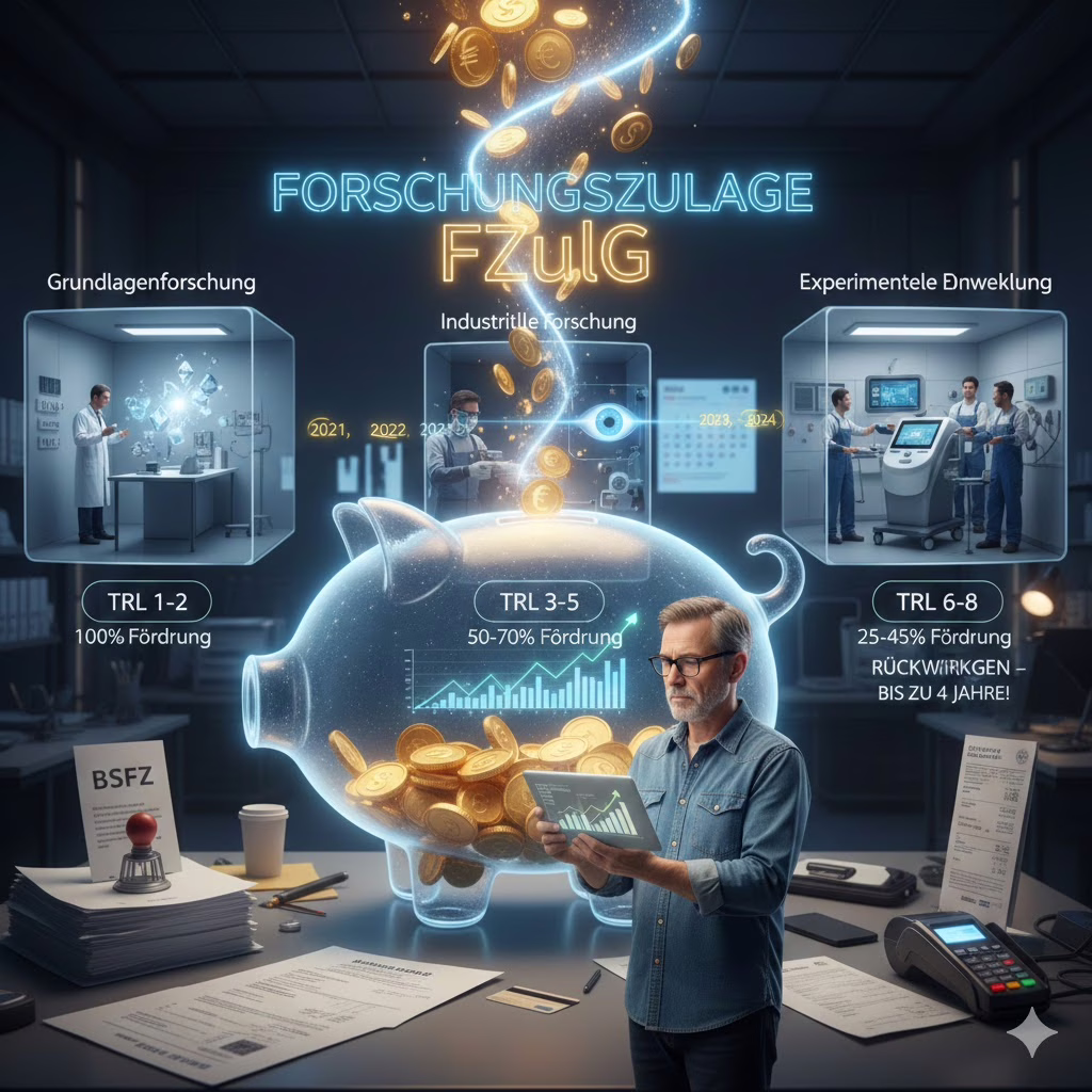 Die steuerliche Forschungszulage: Ein Motor für Innovation und vor allem Liquidität – Chancen und Risiken für Unternehmer und Selbstständige